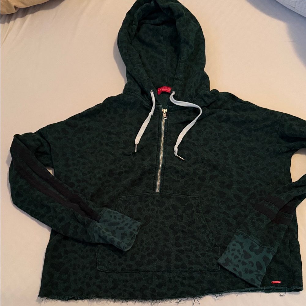 n:PHILANTHROPY Dark Leopard Print Hoodie